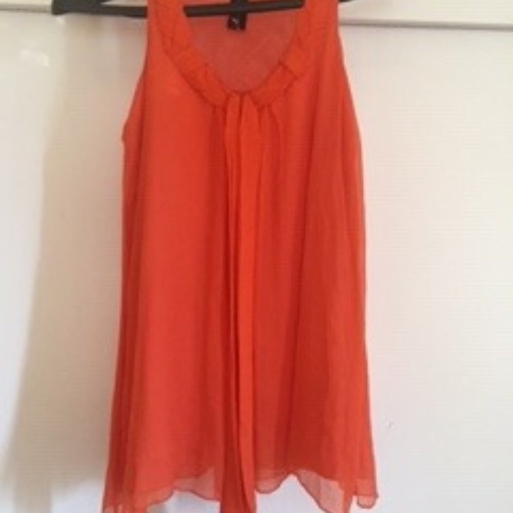Sleeveless Top, Coral Color